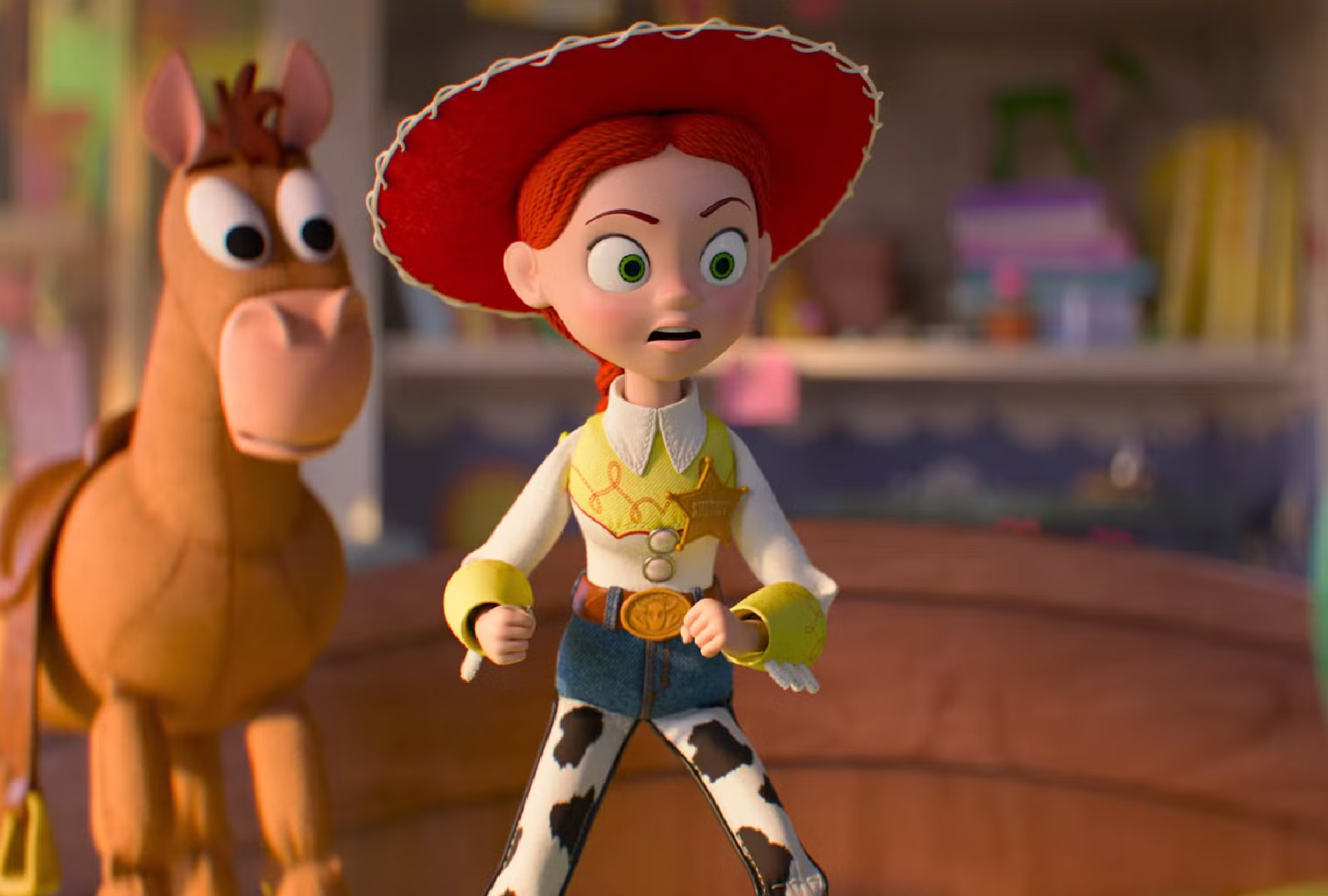 Una scena del film con Jessie e il pony Bullseye