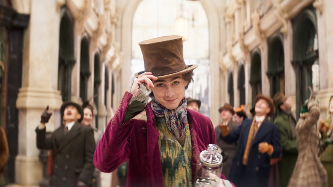 Timothée Chalamet interpreta Willy Wonka